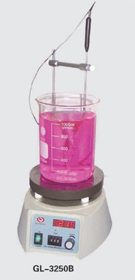 其林贝尔磁力搅拌器GL-3250B，温度数字显示